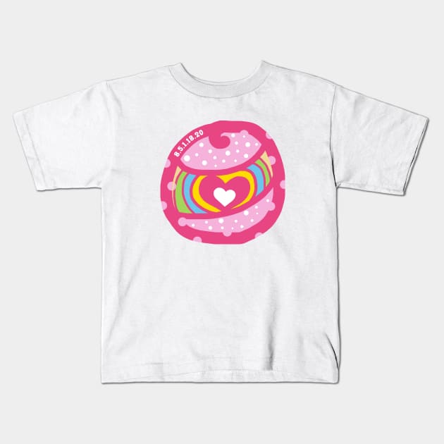 Cute Heart Kids T-Shirt by AkoziArtwork